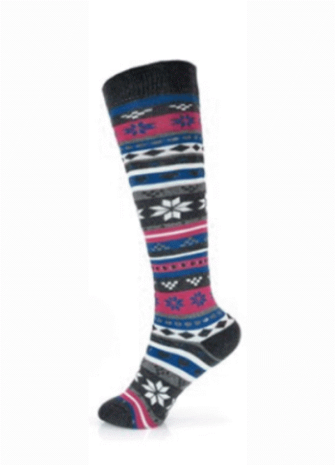 Ladies Winter Fairisle Knee High Socks
